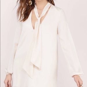 Tobi Tie Front Shift Mini Dress